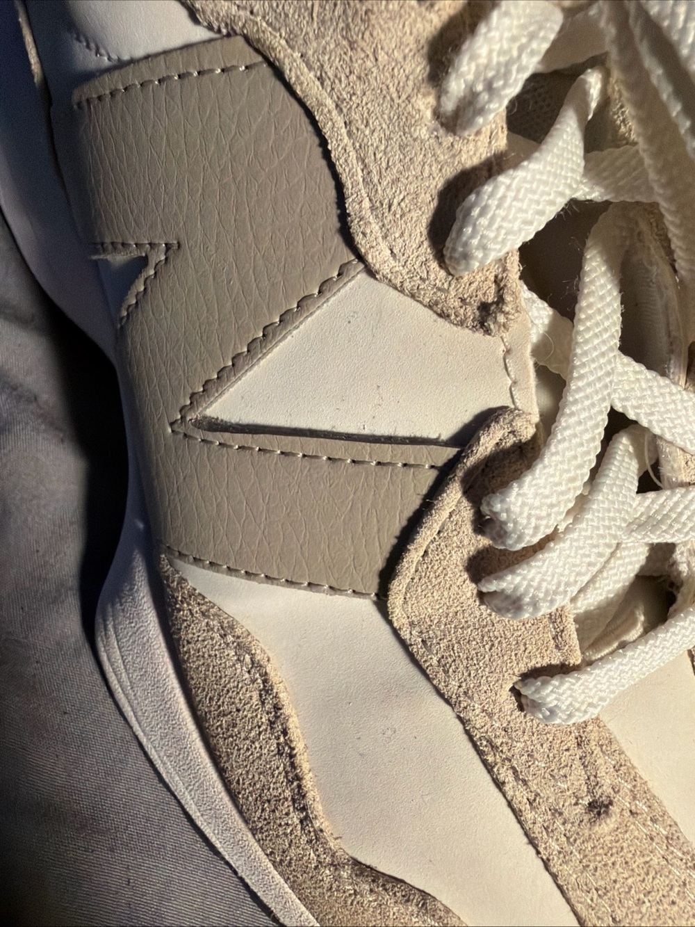New Balance Beige & White Women's Retro Runner Sneakers - Picture 12 of 14